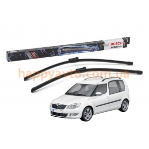 Комплект двірників на Skoda Roomster 2006-2015 — Bosch AeroTwin
